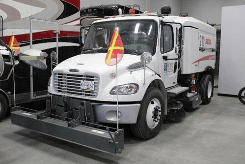 Grounds maintenance vehicle - Elgin street sweeper 210