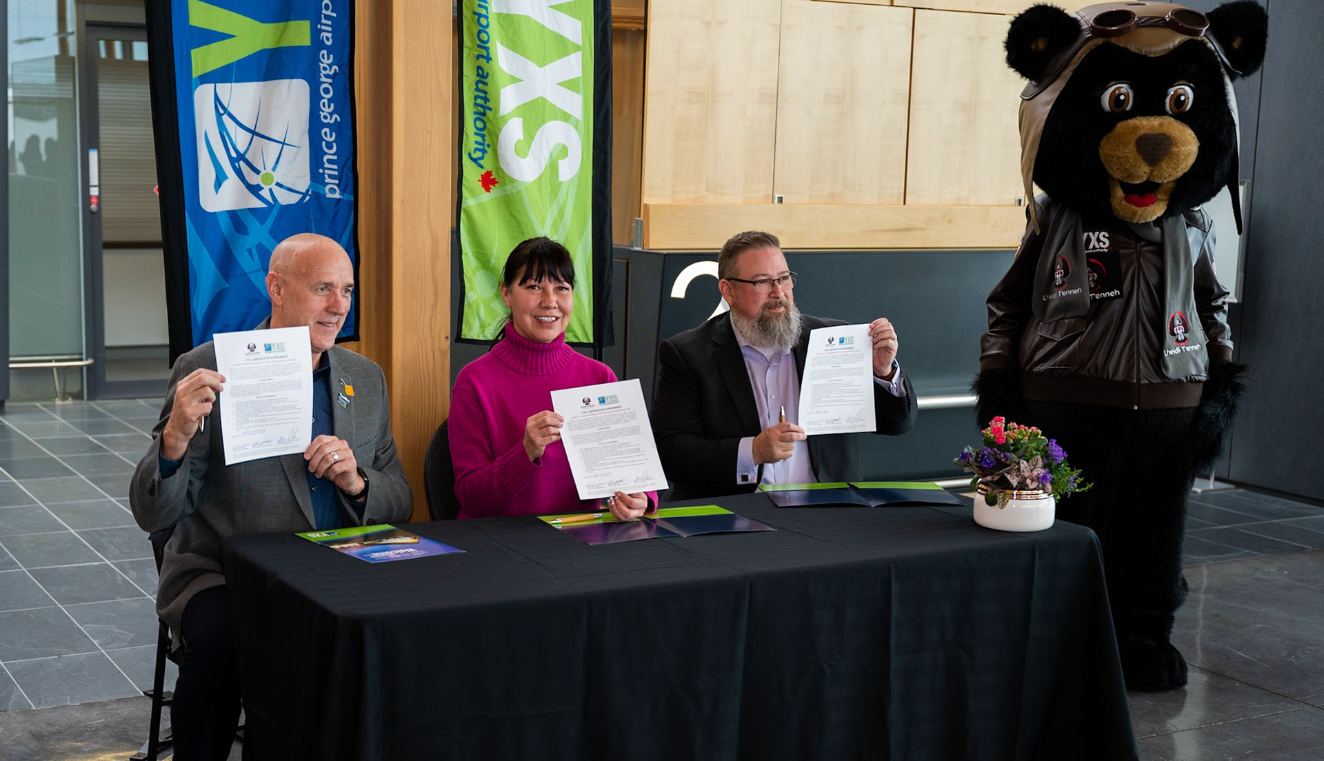 Gordon Duke, Derek Dougherty, Chef Dolleen Logan 