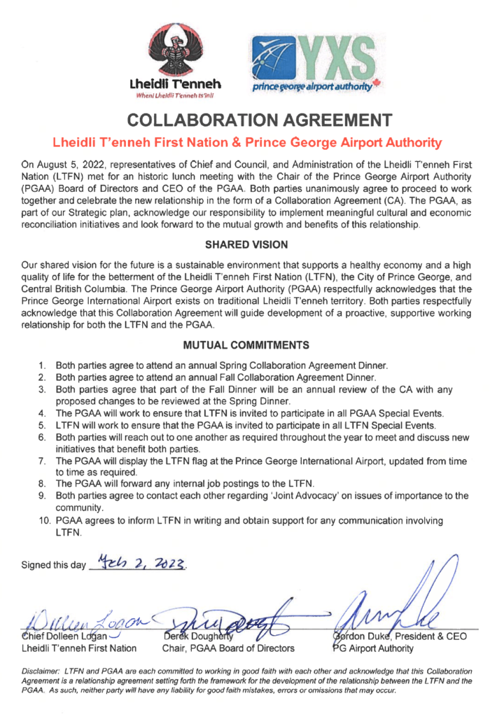 Collaboration Agreement scanned document.