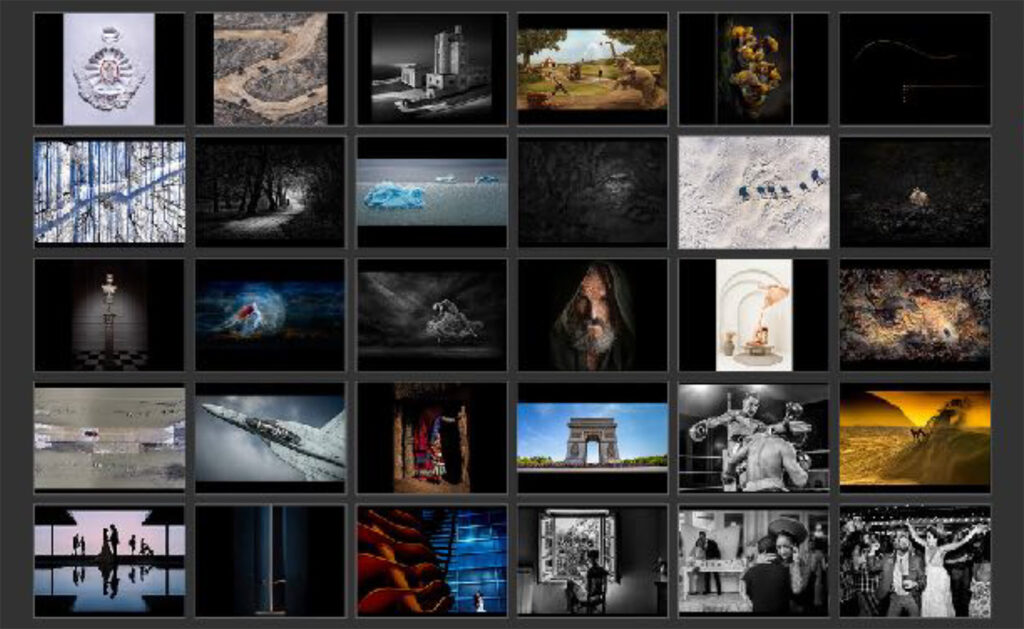 Collage of Canadian photographers work for the World Photographic Cup Exhibition